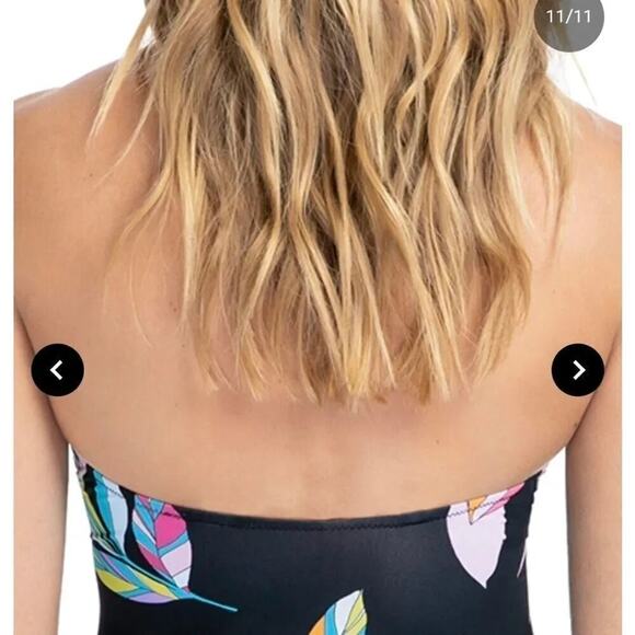 Gottex Women’s tutti frutti heyhole Halter V-Neck One Piece Swimsuit size 10 - Picture 10 of 16